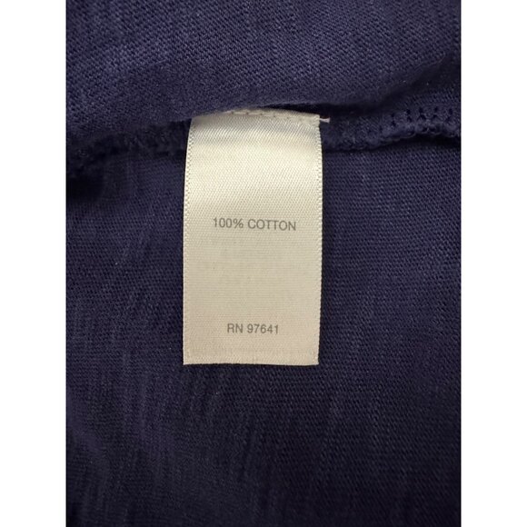 J. Jill Navy Blue Cotton Sleeveless Summer Shift Dress Size 3X 22 24 Plus Size - Picture 4 of 6